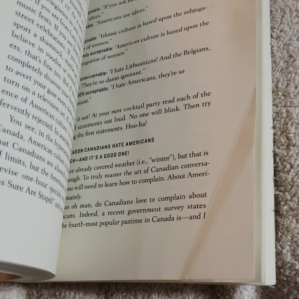 Humorous Canadian Culture Book with Red Accents - Picture 4 of 4